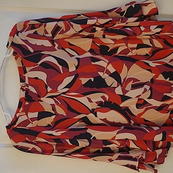 EUC Wallis Abstract Print Three-Quarter Sleeved Colorful Dress - Picture 3 of 14